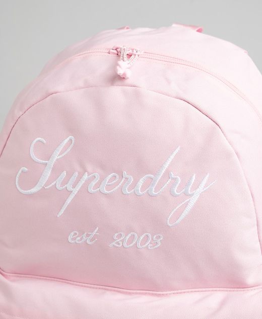 Mochila básica con letras branding Superdry Coral