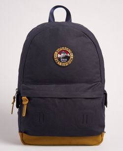 Mochila básica lisa con escudo Superdry Navy