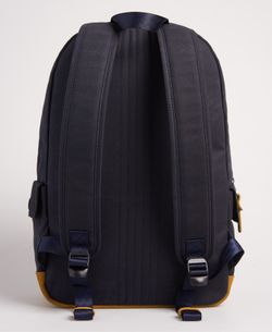 Mochila básica lisa con escudo Superdry Navy