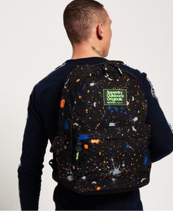 Zaino basic con macchie di grana nera Superdry