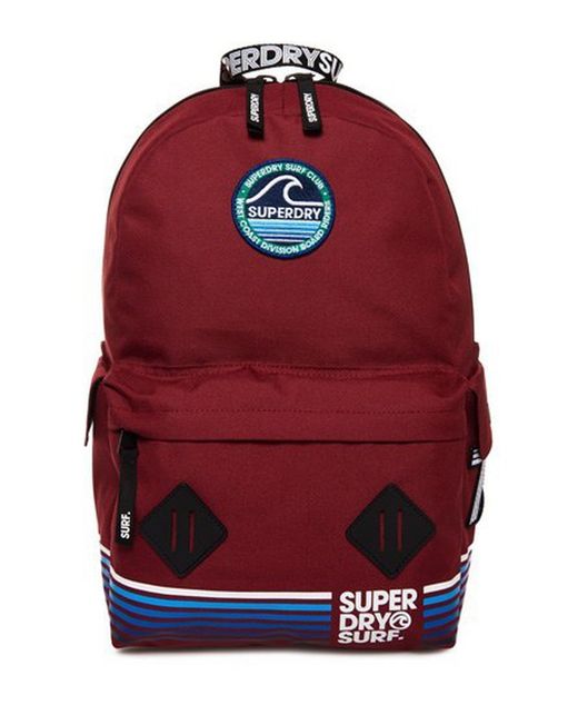 Vintage Basic Rucksack mit Superdry Sunset Red Patches