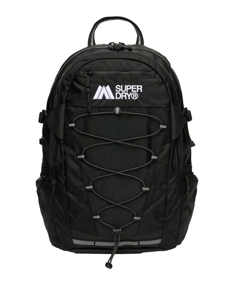 Mochila con cordones elásticos Superdry Black U