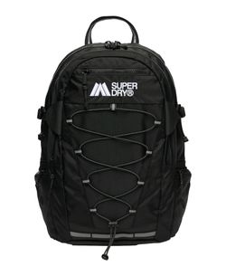 Mochila con cordones elásticos Superdry Black