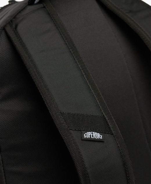 Mochila con cordones elásticos Superdry Black