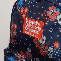 Mochila con estampado floral multicolor Superdry Navy