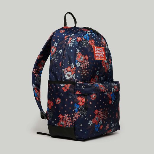 Mochila con estampado floral multicolor Superdry Navy