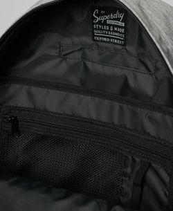 Mochila con letras branding bordadas Superdry Light Grey Mela