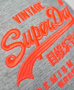 Mochila con letras branding bordadas Superdry Light Grey Mela