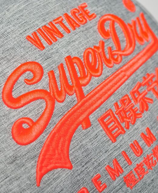 Mochila con letras branding bordadas Superdry Light Grey Mela