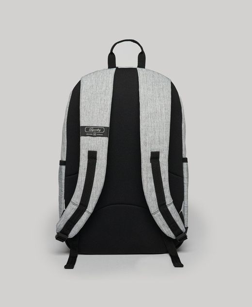 Mochila con letras branding bordadas Superdry Light Grey Mela
