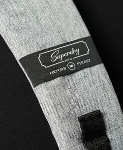 Mochila con letras branding bordadas Superdry Light Grey Mela