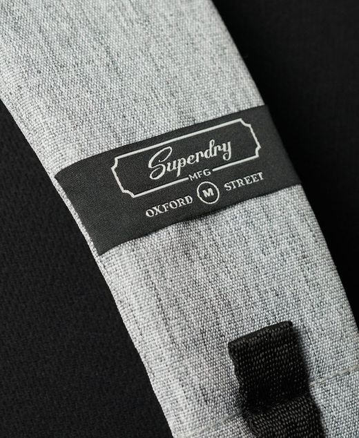 Mochila con letras branding bordadas Superdry Light Grey Mela