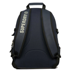 Mochila engomada con letras branding Superdry Navy