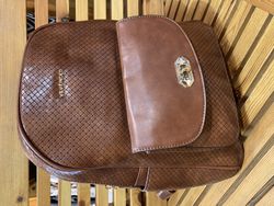 Mochila grande PU trenzado Varis Xxxx