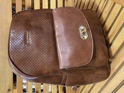 Mochila grande PU trenzado Varis Xxxx