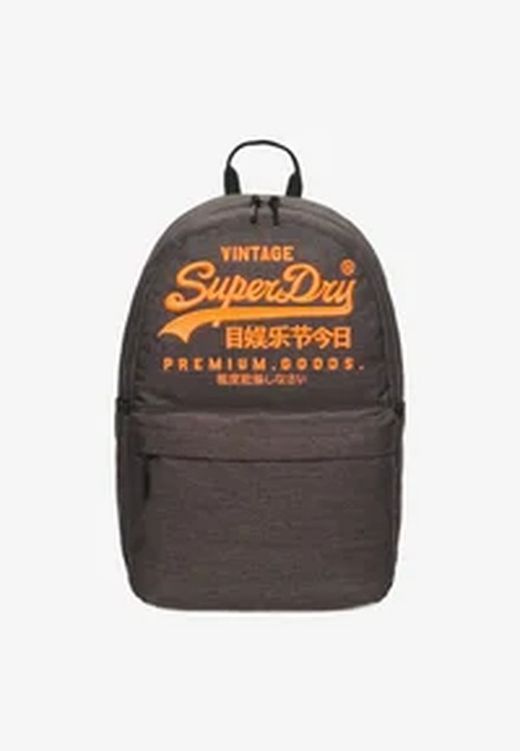 Mochila con letras branding bordadas Superdry Grey Marl