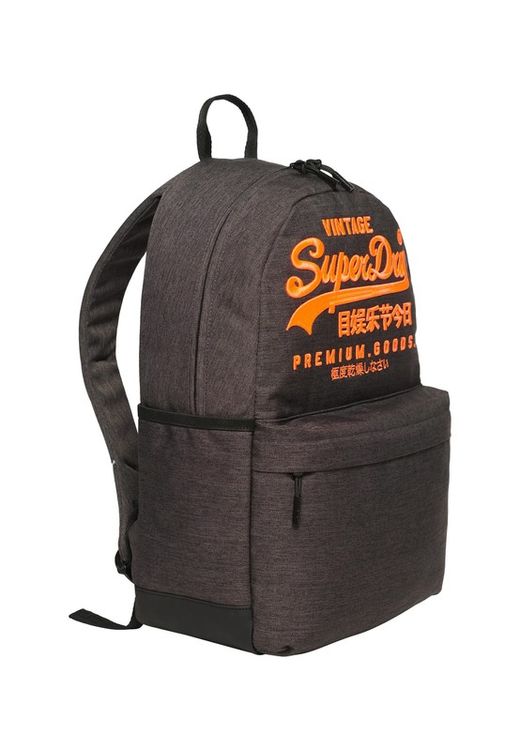 Mochila con letras branding bordadas Superdry Grey Marl