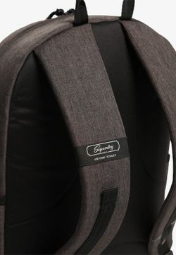 Mochila con letras branding bordadas Superdry Grey Marl