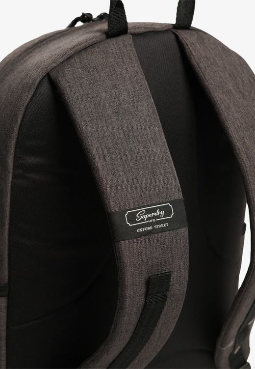 Mochila con letras branding bordadas Superdry Grey Marl