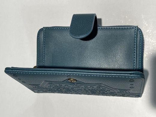 Monedero con grabado mandala Varis Blue