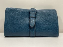 Monedero con cinta exterior Varis Blue