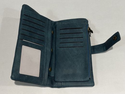 Monedero con repunteado triangulos Varis Asphalt