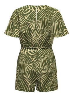 Mono corto con estampado hojas tropicales Only Kalamata