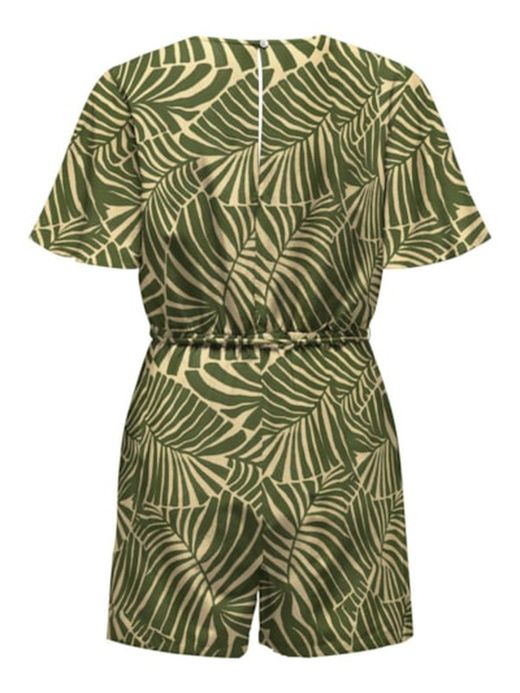 Mono corto con estampado hojas tropicales Only Kalamata