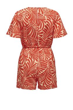 Mono corto con estampado hojas tropicales Only Pureed Pumpkin