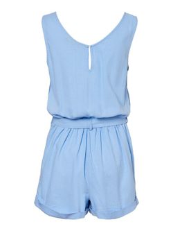 Vero Moda Placid Playsuit blu con cinturino liscio