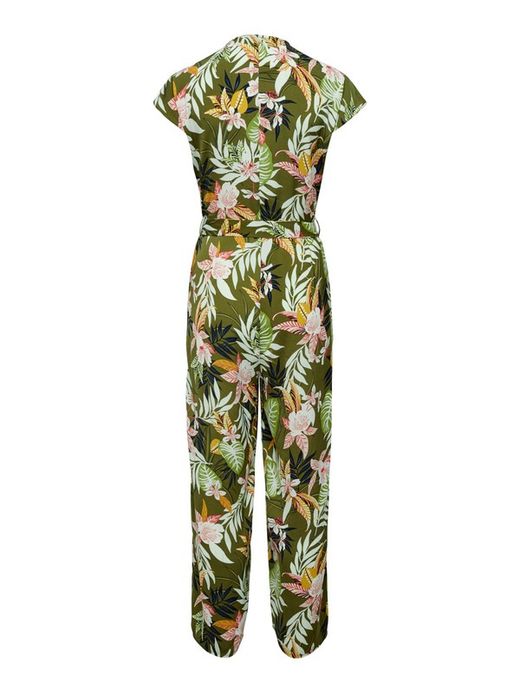 Mono largo con estampado hojas tropicales Only Kalamata