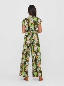 Mono largo con estampado hojas tropicales Only Kalamata