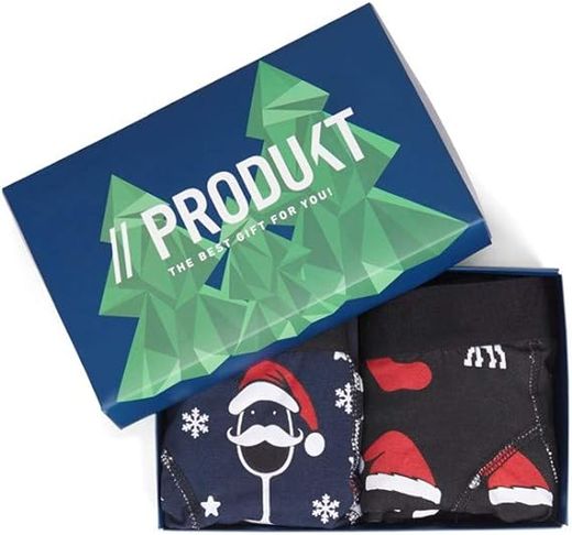 Pack-2 calzoncillos espampados con motivos navideños Produkt Black