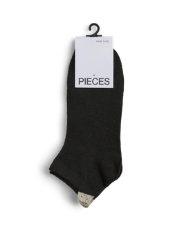 Pack 2 unidades calcetines tobilleros Pieces Black