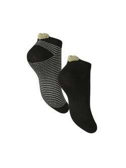 Pack 2 unidades calcetines tobilleros Pieces Black