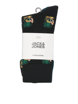 Pack 3 unidades calcetines con dibujo piñas Jack & Jones Deep Teal