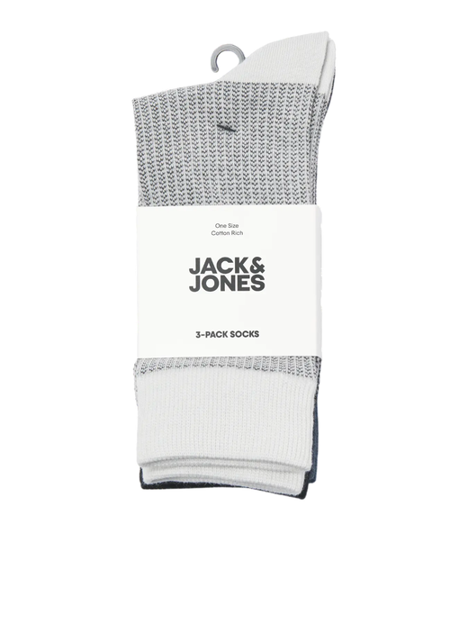 Pack 3 unidades calcetines con micro muestra Jack & Jones Black