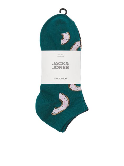 Pack 3 unidades calcetines cortos Jack & Jones Med Blue Ga