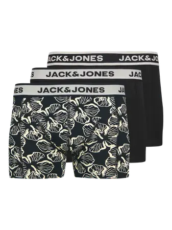 Pack trunks (3 unidades) Jack & Jones Black