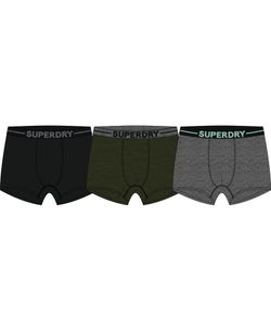 Pack trunks (3 unidades) Superdry Black Olive