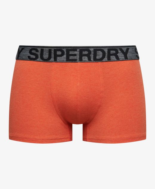 Pack trunks (3 unidades) Superdry Black & Orange