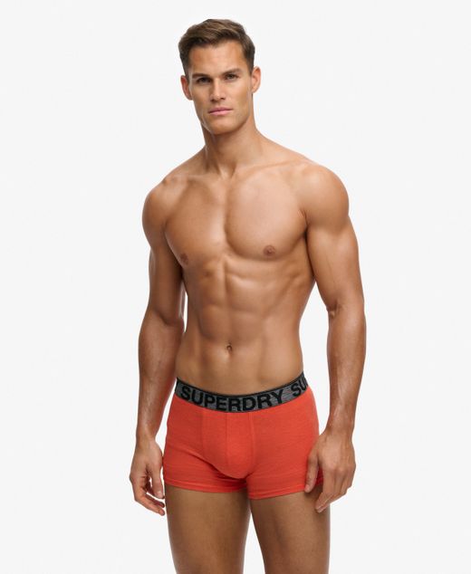 Pack trunks (3 unidades) Superdry Black & Orange
