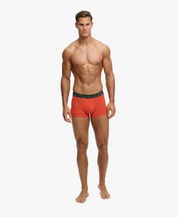 Pack trunks (3 unidades) Superdry Black & Orange