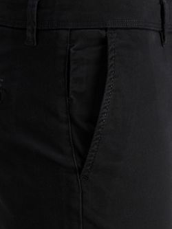 Jack & Jones Schwarze Stretch-Baumwollhose mit französischer Tasche