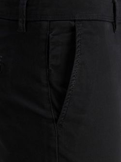 Jack & Jones Schwarze Stretch-Baumwollhose mit französischer Tasche