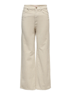 Pantalón 5 bolsillos ancho de pana Only Oatmeal