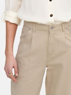 Pantalón 5 bolsillos elástico ancho Only Humus