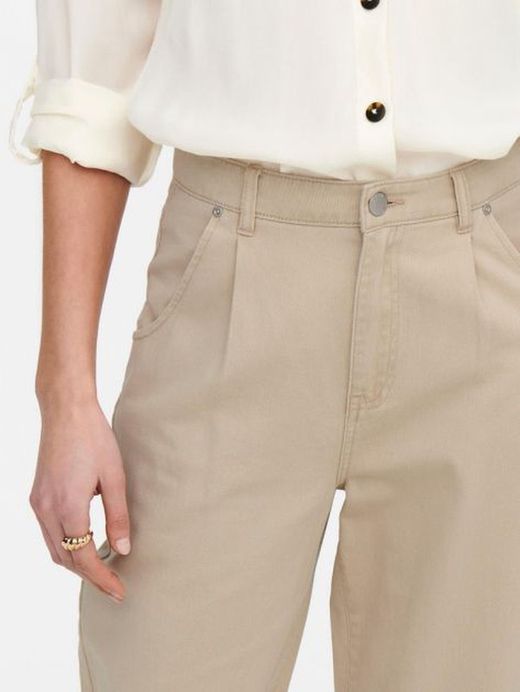 Pantalón 5 bolsillos elástico ancho Only Humus