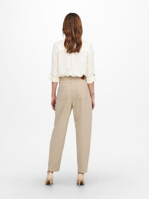 Pantalón 5 bolsillos elástico ancho Only Humus