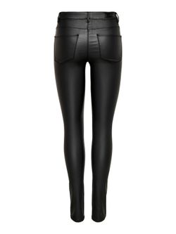 Pantalón 5 bolsillos elástico encerado Only Black